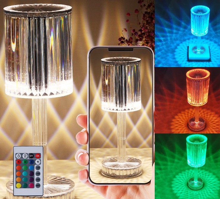 Crystal Diamond Table Lamp