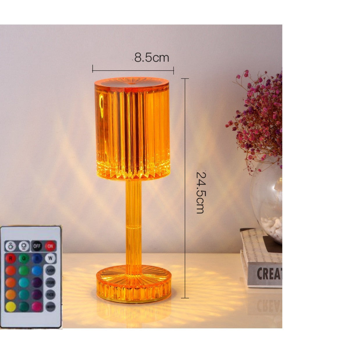Crystal Diamond Table Lamp