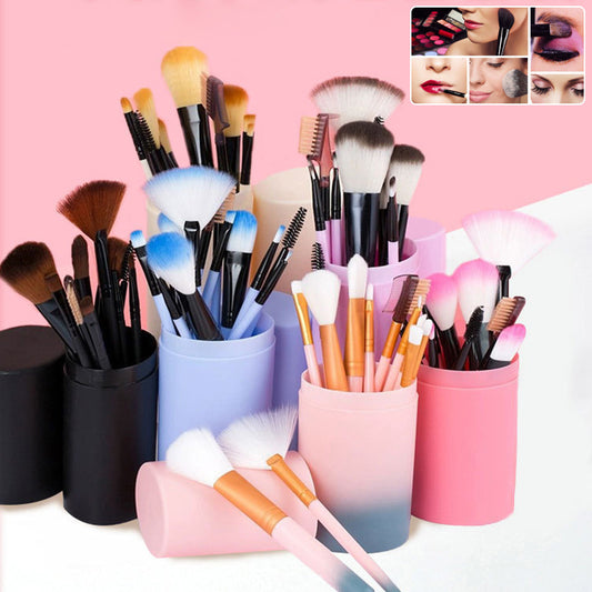12-Pcs Makeup Brush Set