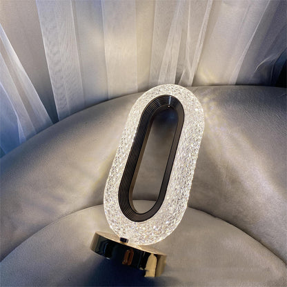 Luxury Touch Crystal Desktop Lamp