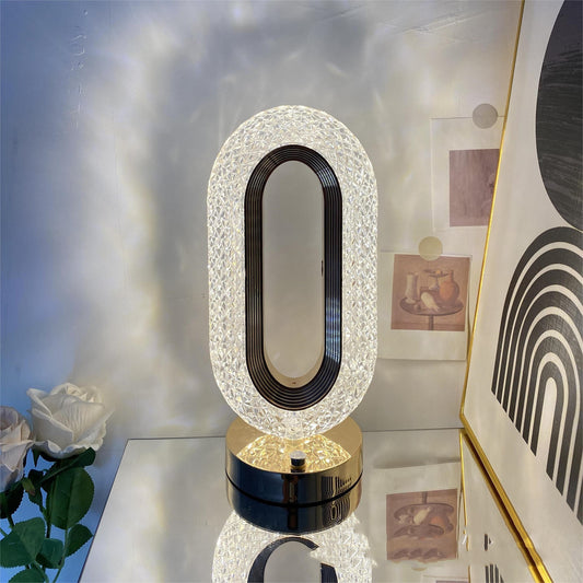Luxury Touch Crystal Desktop Lamp