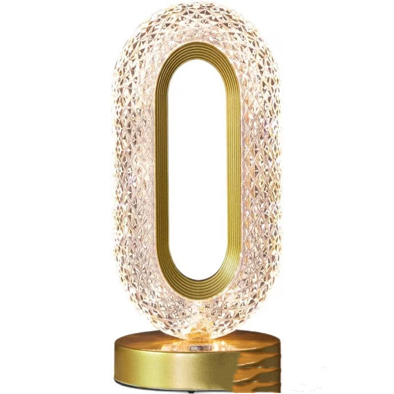 Luxury Touch Crystal Desktop Lamp